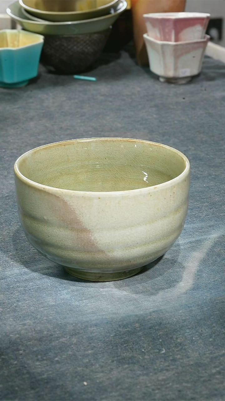 【闪购商品】碗浪鬼柴烧釉绘柴烧碗