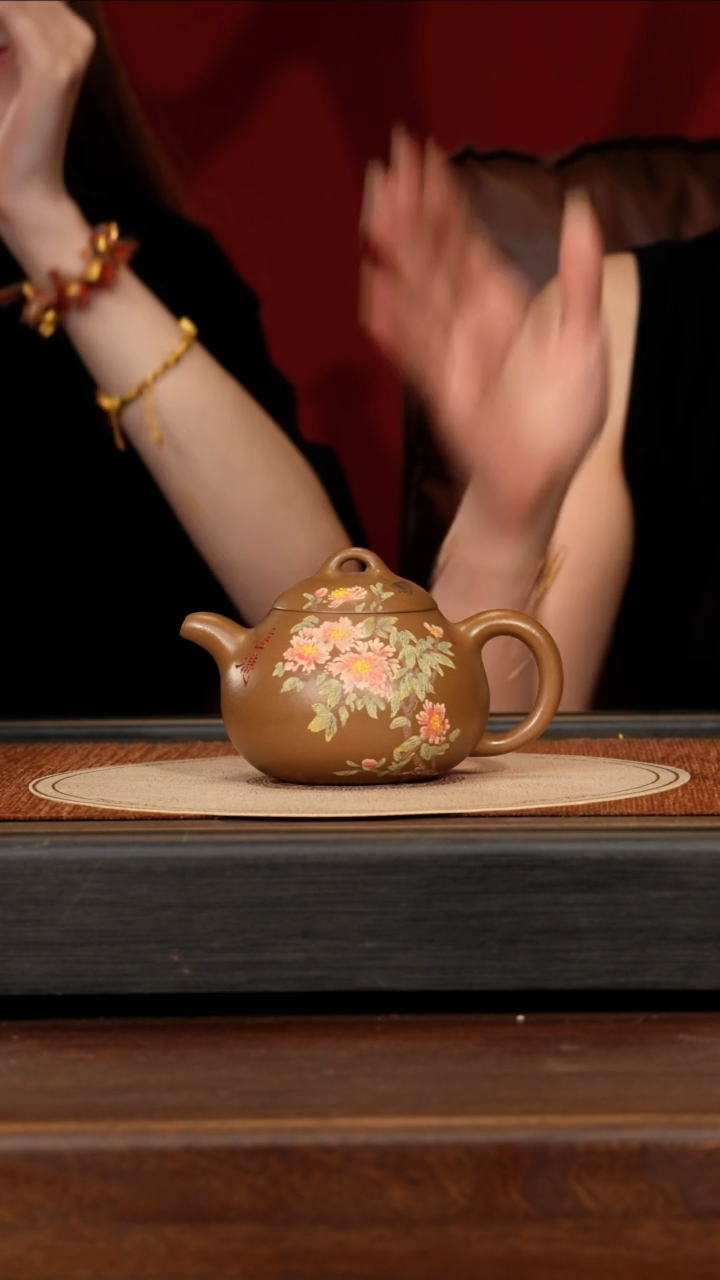 茶壶紫砂宜兴紫砂ZST 血砂段 茄瓜