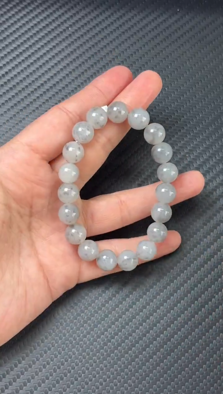 未镶嵌手串和田玉且末金山微色差卡10PL