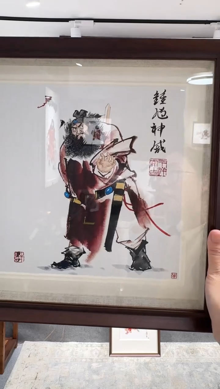 国画牛百川老师手绘37x37