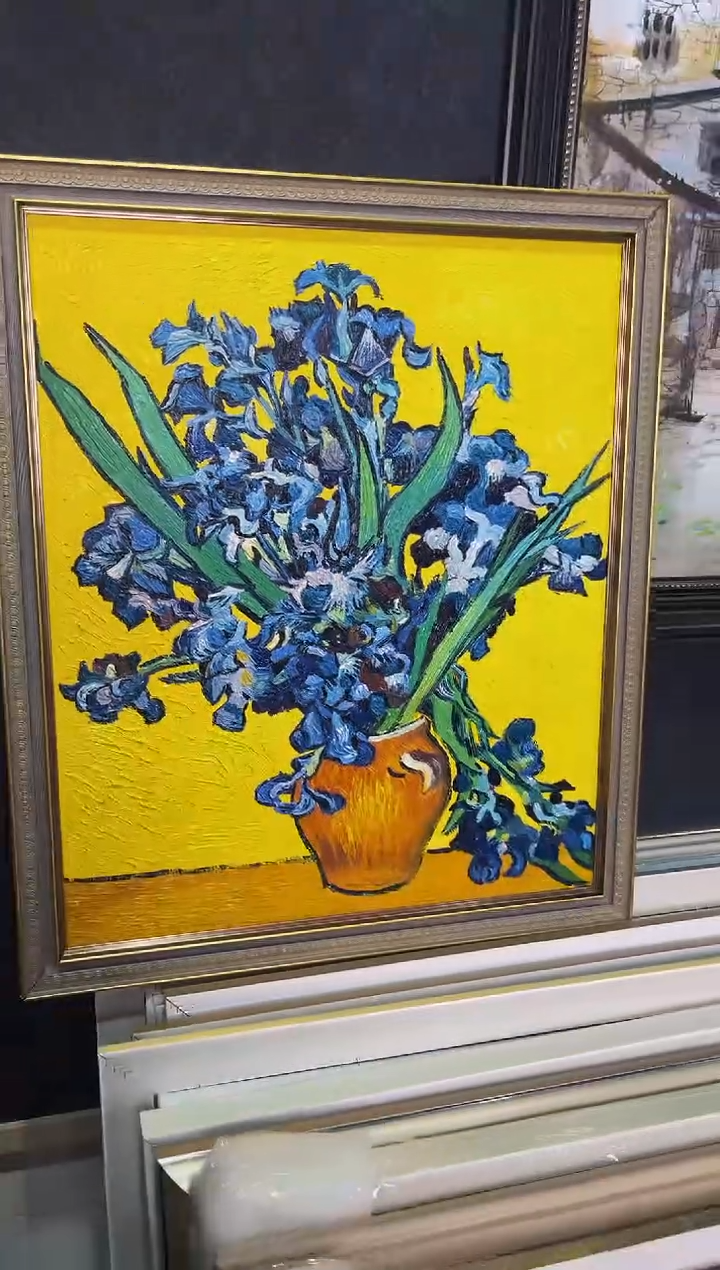 【闪购商品】油画81号 50*60鸢尾花-手绘油画