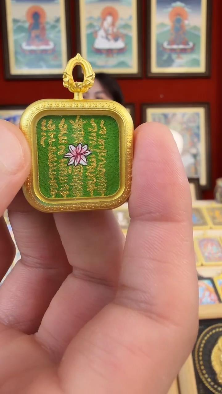 吊坠五条-热贡纯手绘毛毛