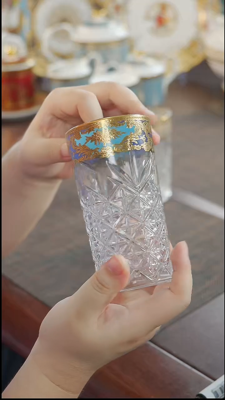 瓷片果汁杯 微瑕 福利价