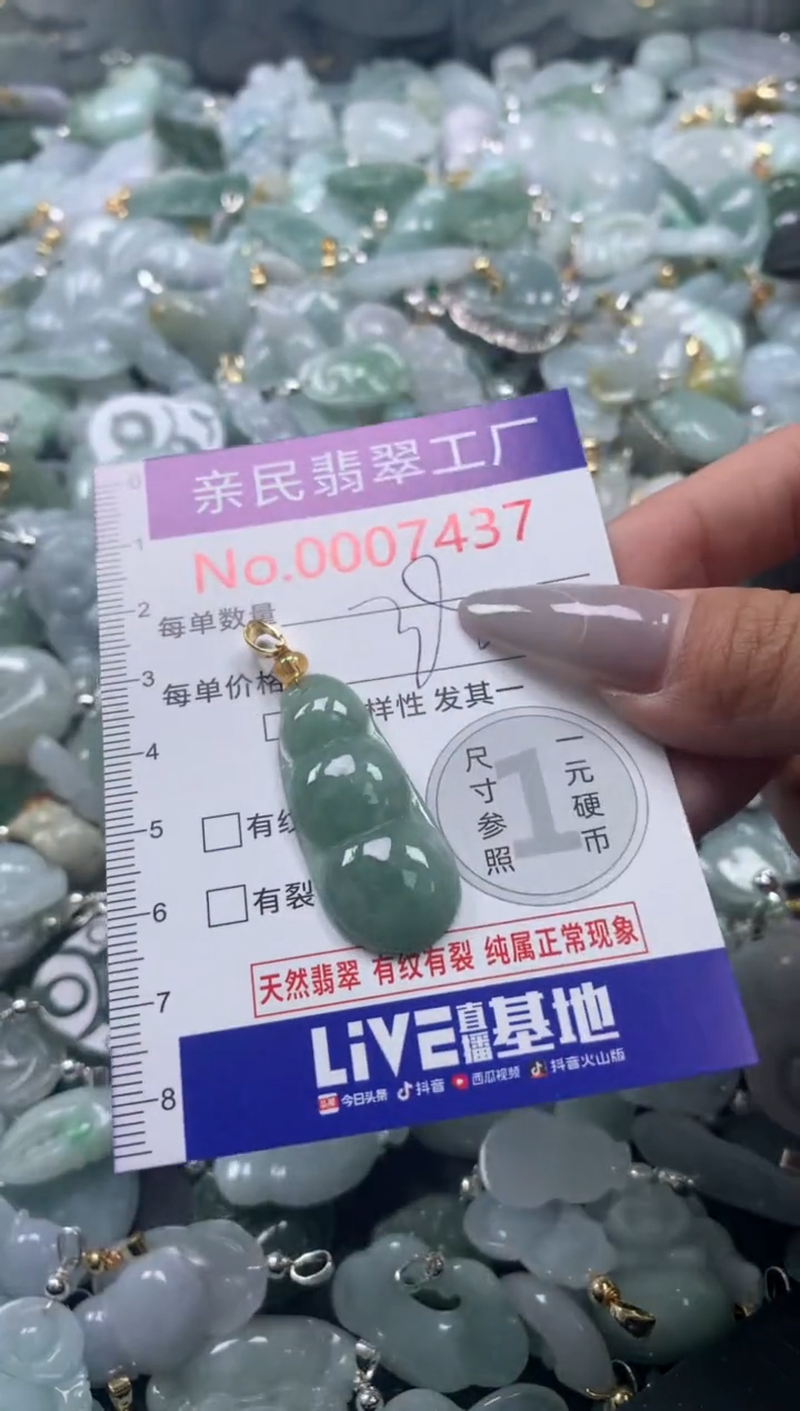 颈饰未镶嵌翡翠7437