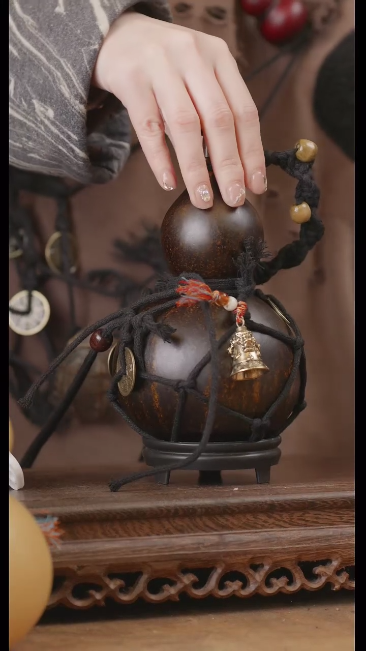 【闪购商品】121号精品天然大漆工艺防渗内胆酒葫芦~