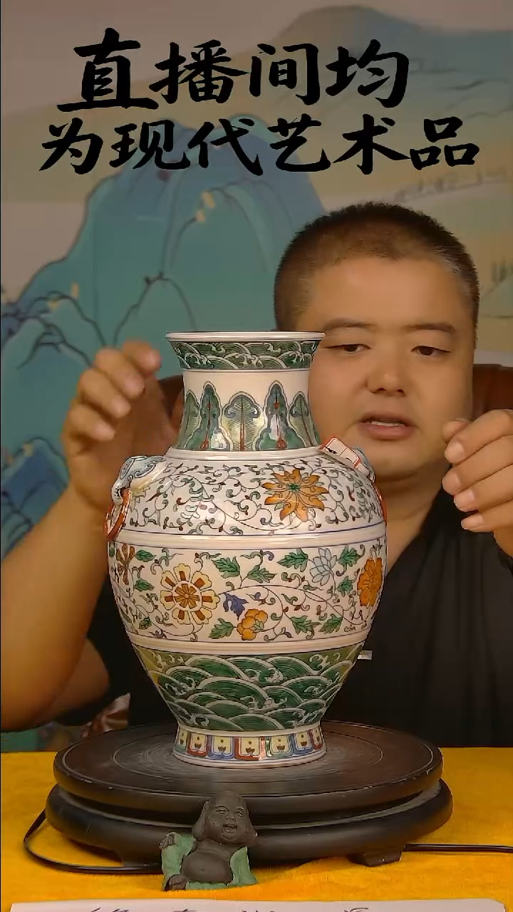 摆件景德镇陶瓷青花摆件6
