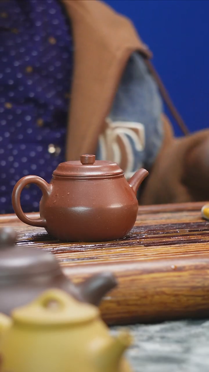 茶壶紫砂老紫泥折角柱础