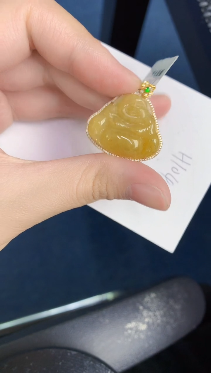 【闪购商品】翡翠颈饰18K金镶嵌000000000