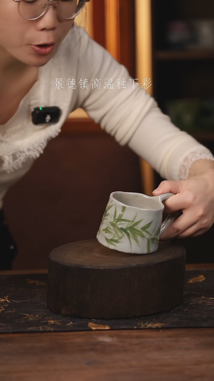 陶瓷景德镇高温釉下手绘陶瓷@L079@