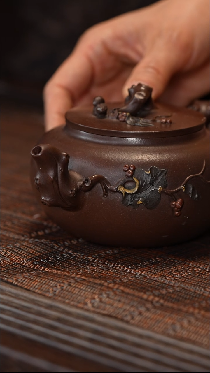 茶壶紫砂宜兴紫砂壶gjf0156