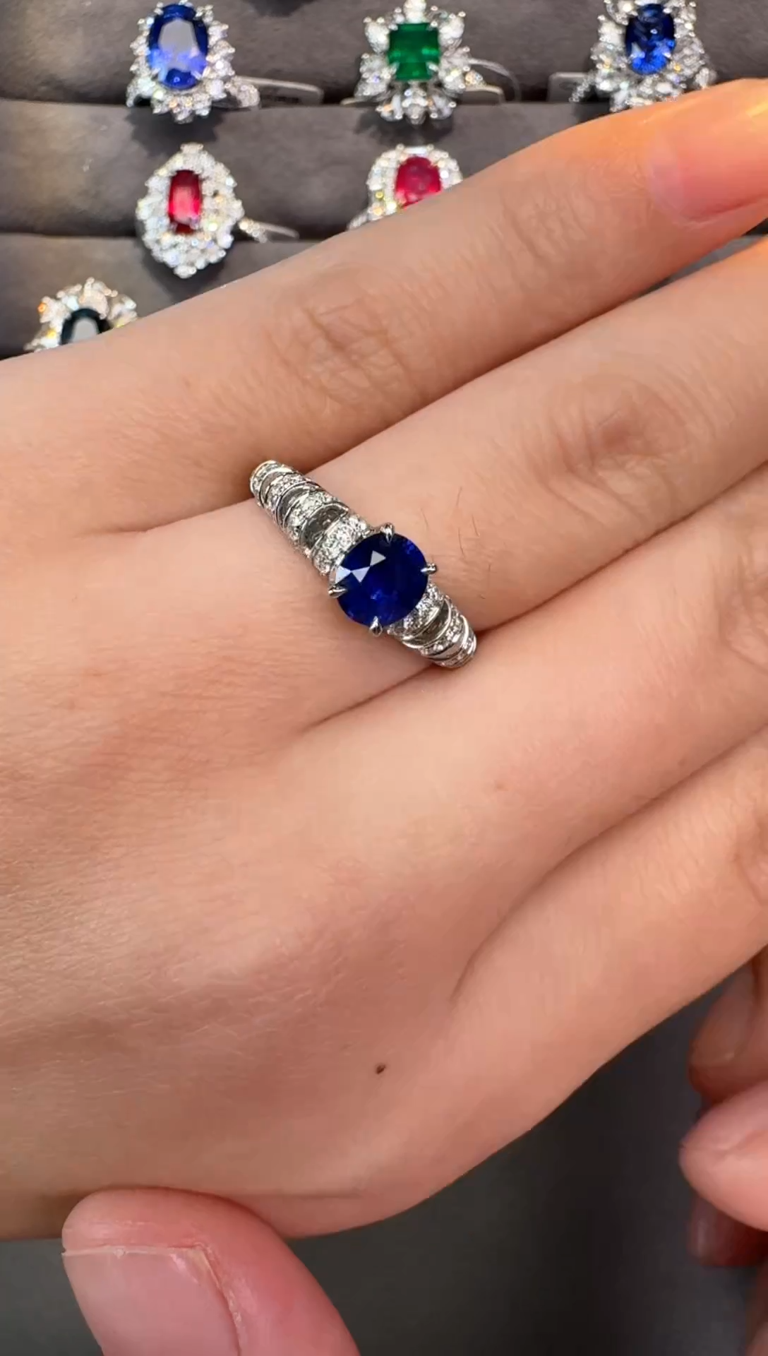 蓝宝石戒指18K金镶嵌<闪购>1.09ct/七天鉴赏/艺像珠宝