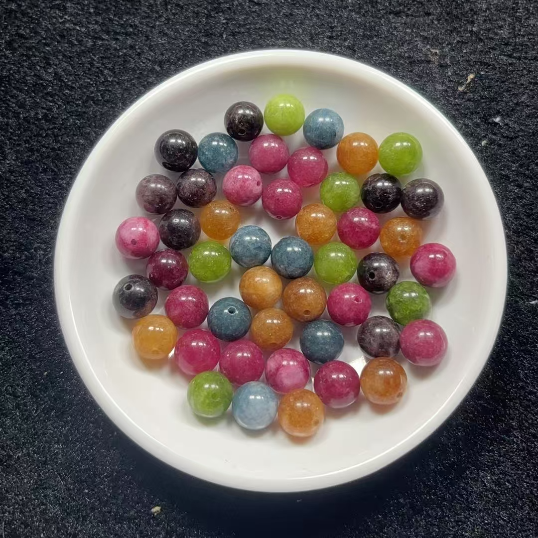 天然散珠 碧玺 10mm （赠弹力绳）