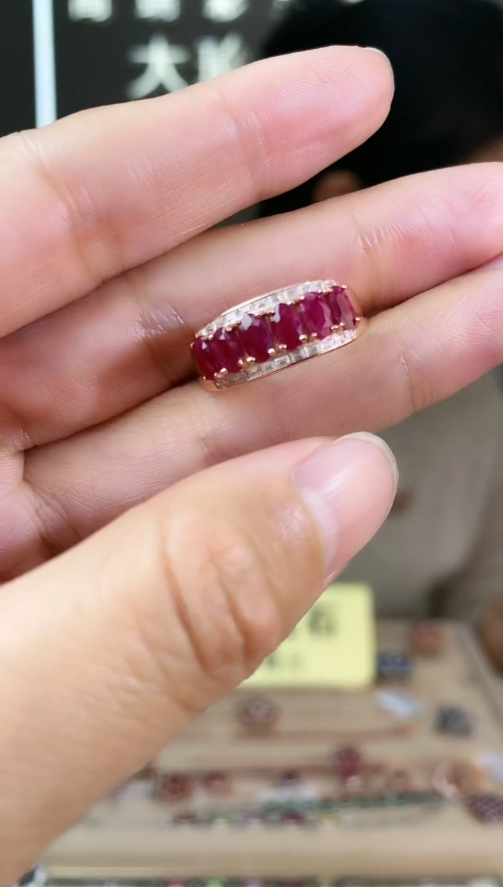 【闪购商品】红宝石手饰银S925镶嵌手饰
