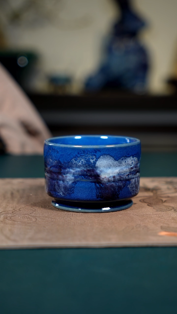 钧瓷原产地茶器摆件17