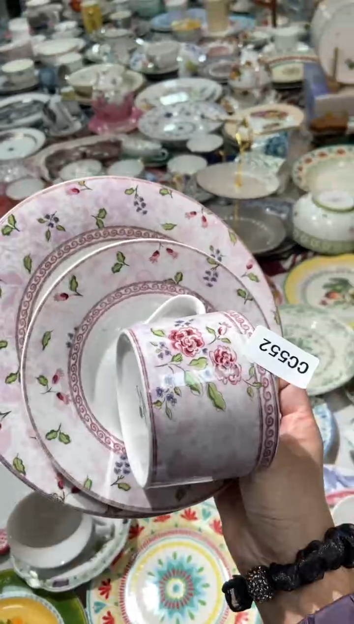 【闪购商品】瓷片CC552陶瓷没有完美无瑕陶瓷三件套