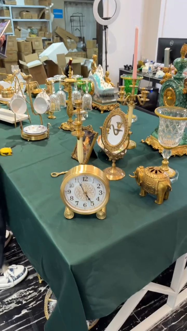 黄铜黛姿家居装饰品摆件  