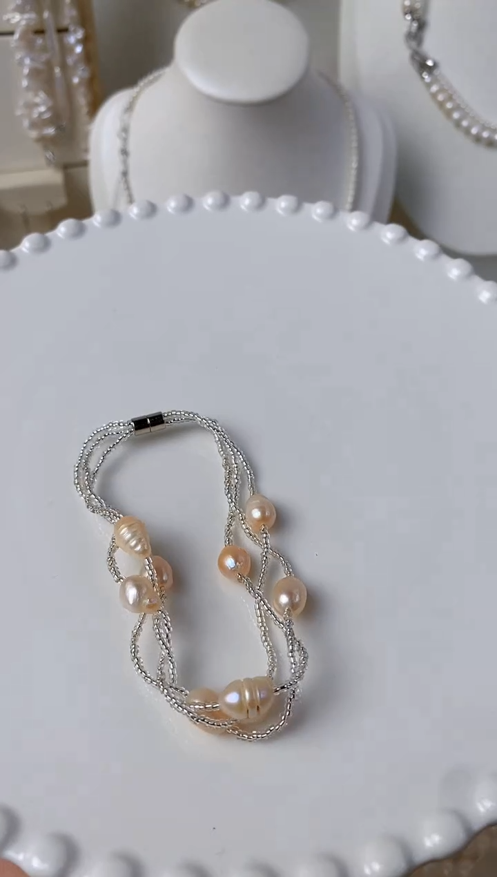 【闪购商品】淡水珍珠颈饰未镶嵌Y01