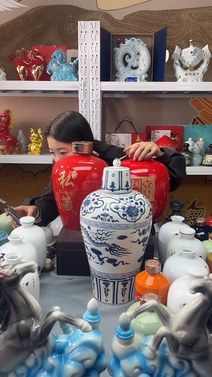 10斤元青花将军罐
