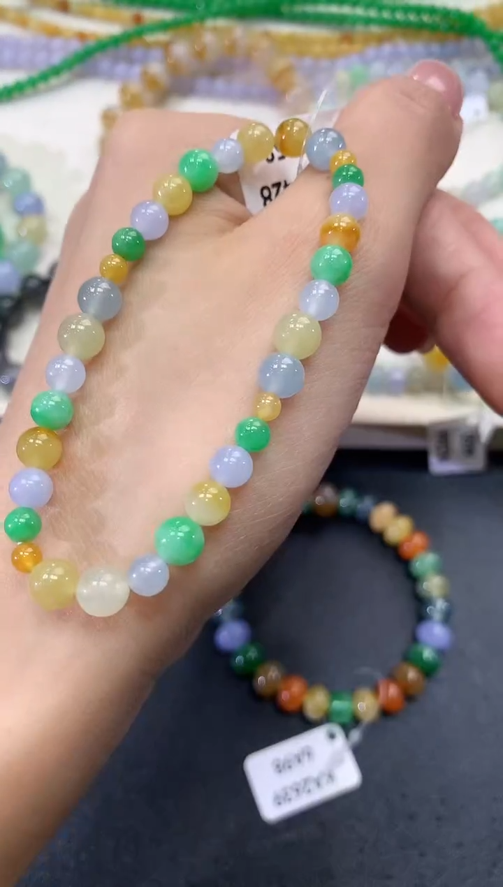 【闪购商品】翡翠手串未镶嵌w197多样性一件发货