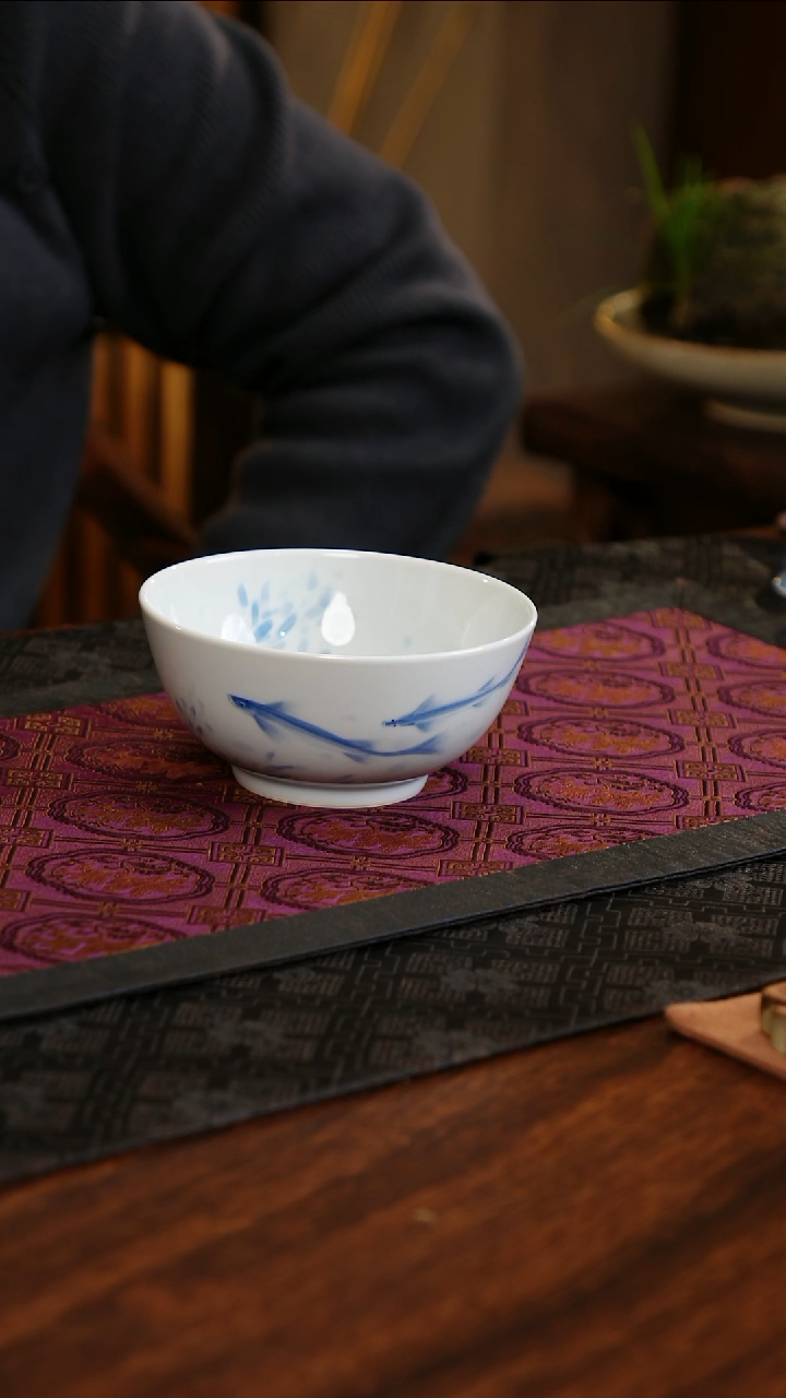 【闪购商品】杯子青源器语连年有鱼饭碗