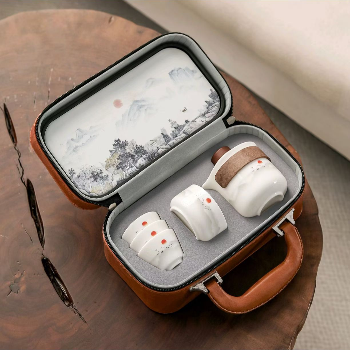 丽丽-陶金街冰种旅行茶具