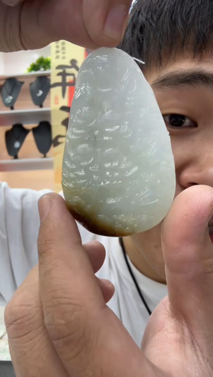 【闪购商品】翡翠颈饰未镶嵌天然翡翠A货孤品一件