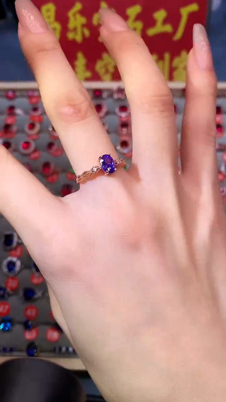 【闪购商品】紫晶戒指银S925镶嵌1111