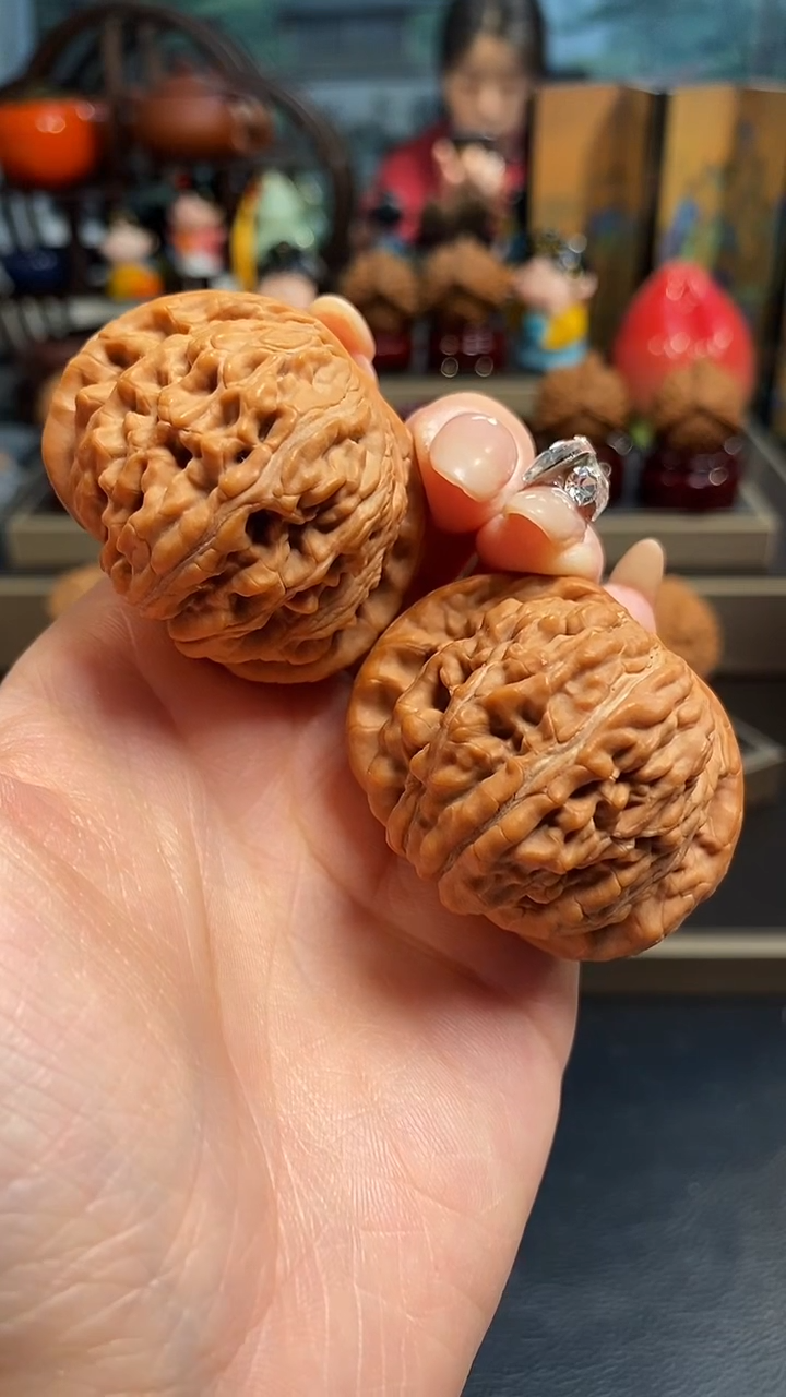 【闪购商品】文玩核桃把件H751四座楼44