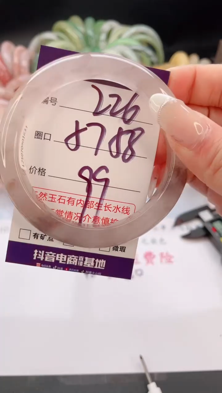 未镶嵌手镯石英质玉编号 S226