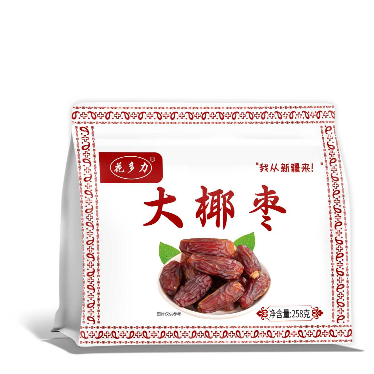 花多力新疆大椰枣 香甜绵密 浓郁蜜糖258g/袋