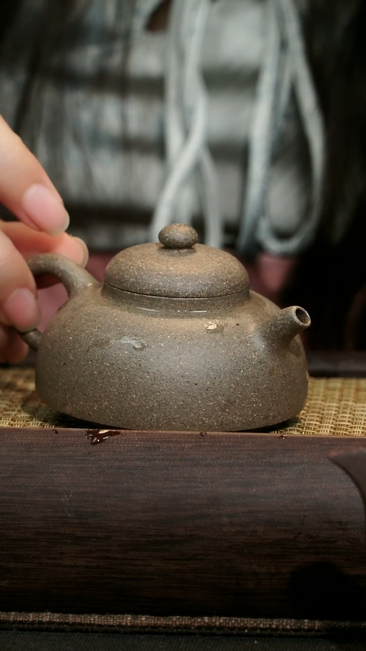 茶壶紫砂子怡半月全手