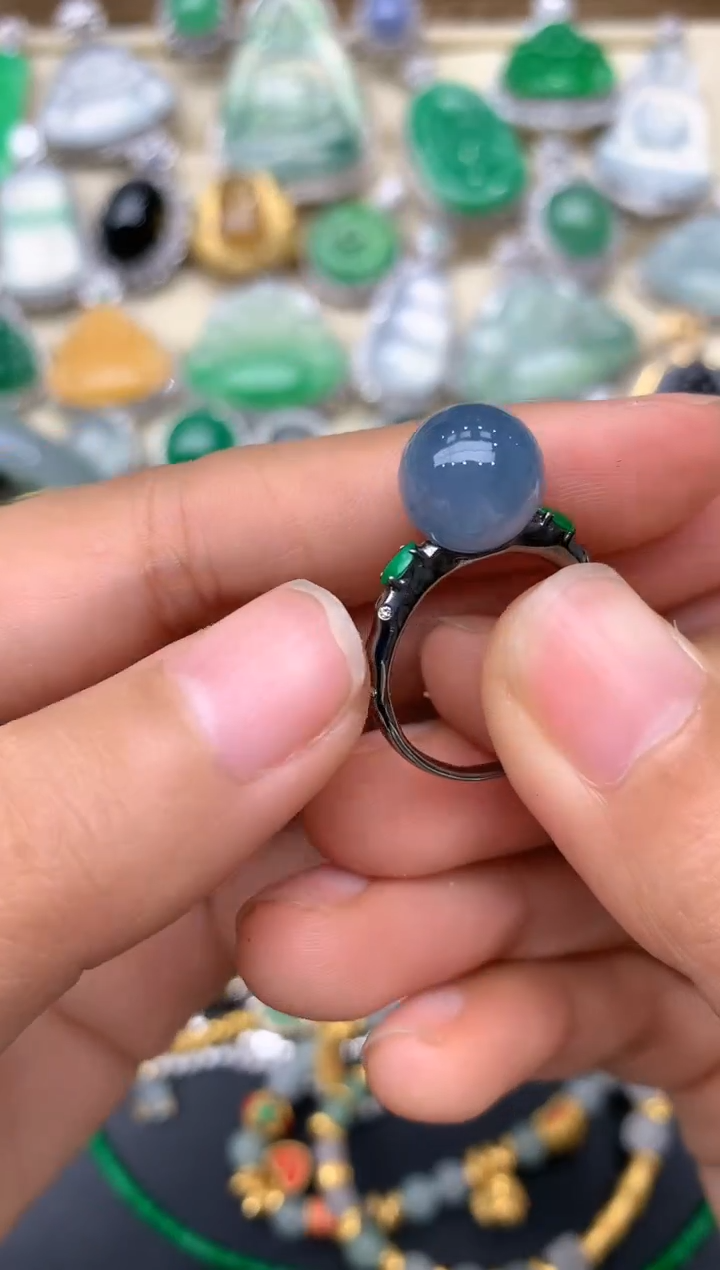 【闪购商品】翡翠戒指18K金镶嵌149-中国好珍宝