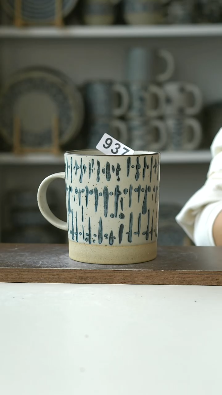 陶937瑕不退换车窗雨滴马克杯580ml@7-7@