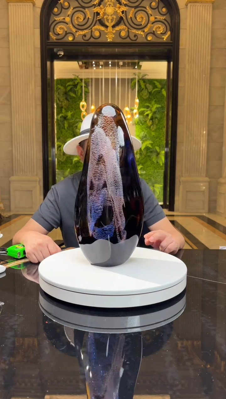 【闪购商品】茶宠月虹艺术琉璃摆件A175