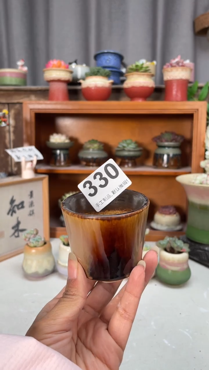 瓷片330知木小芳花盆