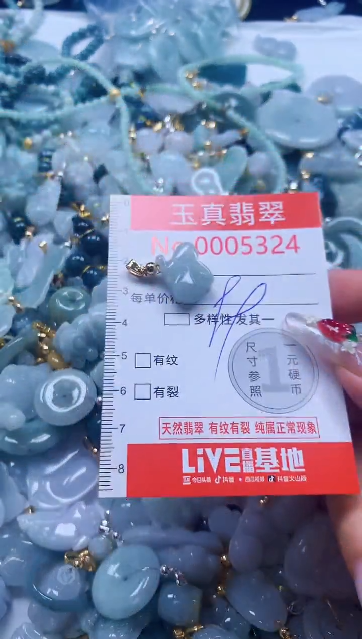 翡翠未镶嵌吊坠(不含链)5324