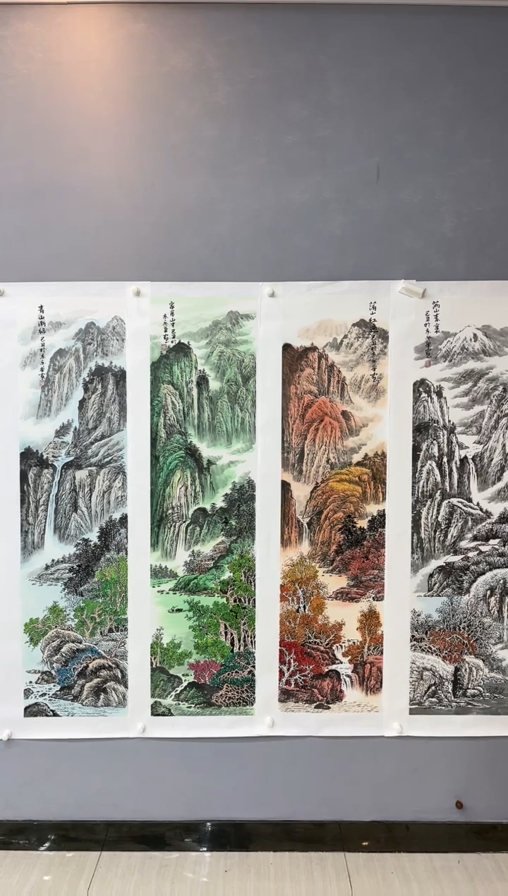 【闪购商品】国画郑乐华绘画手绘作品30-50