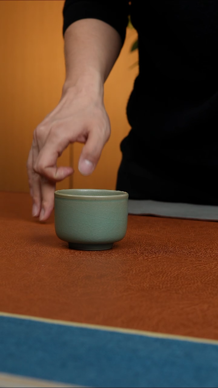 【闪购商品】杯汝州原产地原矿釉微瑕柴烧容天杯大师款