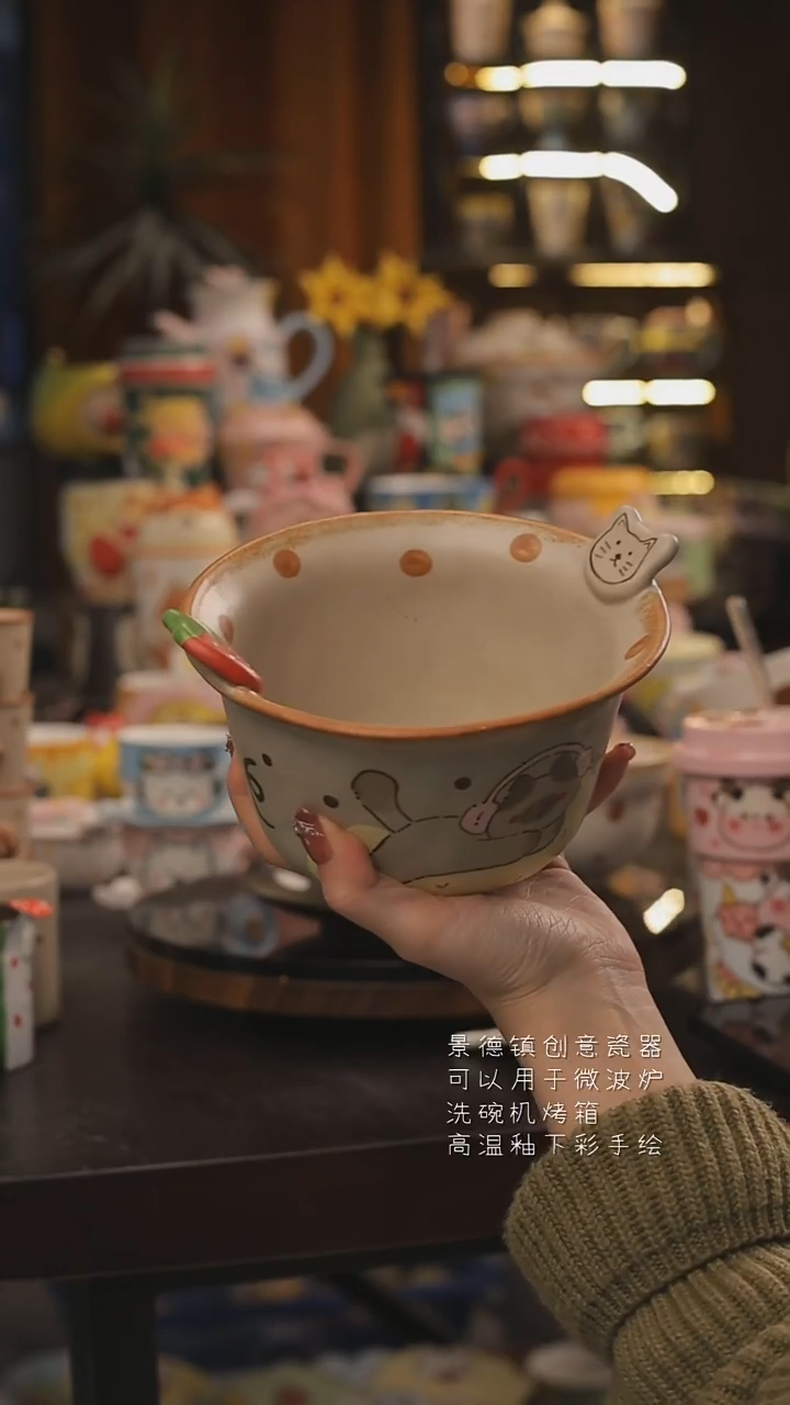 景德镇釉下彩绘设计师款式陶瓷