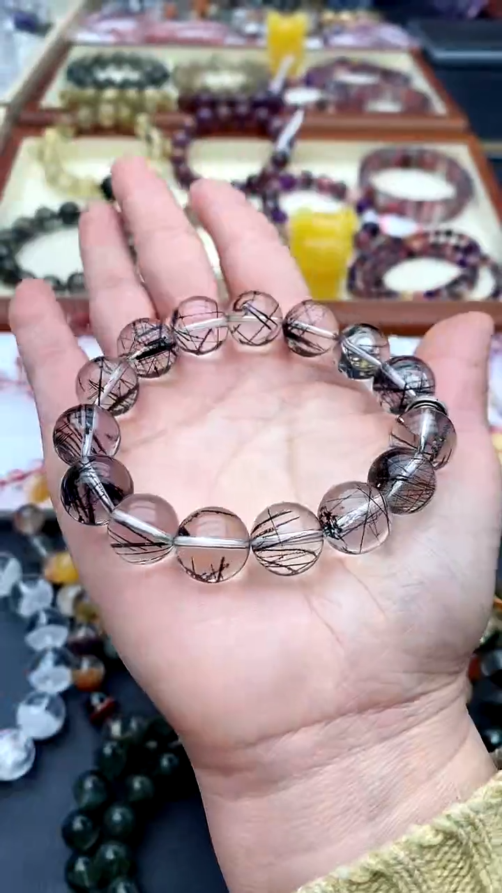【闪购商品】水晶手链未镶嵌黑发晶 13