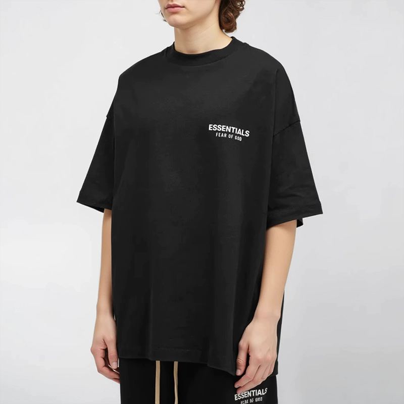 EssentialsSS25 Tee 圆领套头舒适宽松字母图案美式重磅T恤 小众