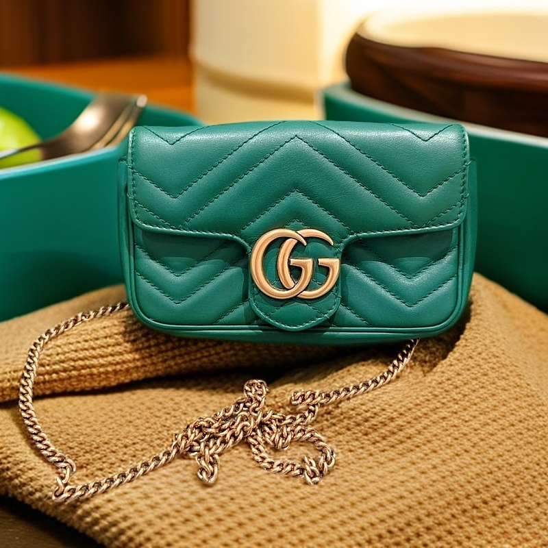 95新 GUCCI/古驰 绿色马蒙mini 1147 1829