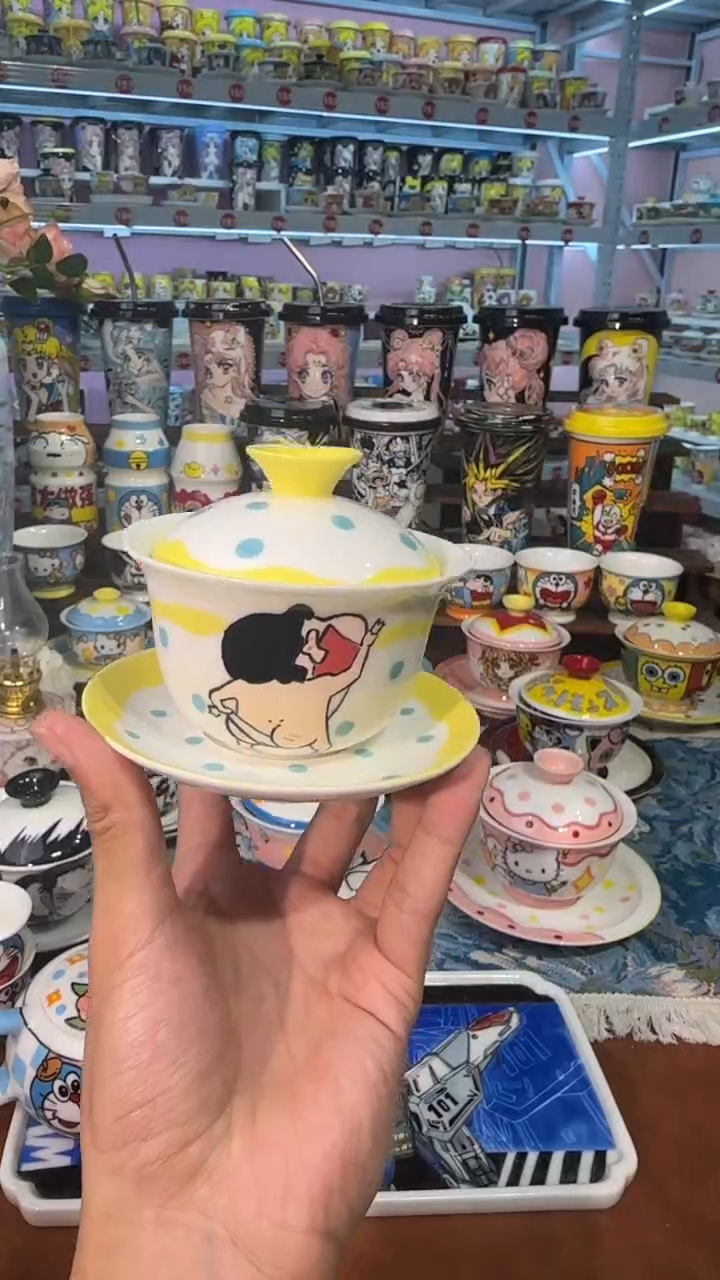 高温釉下彩纯手工手绘～