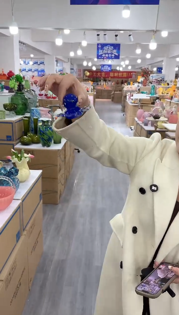 【闪购商品】琉璃简屿花器C-品21