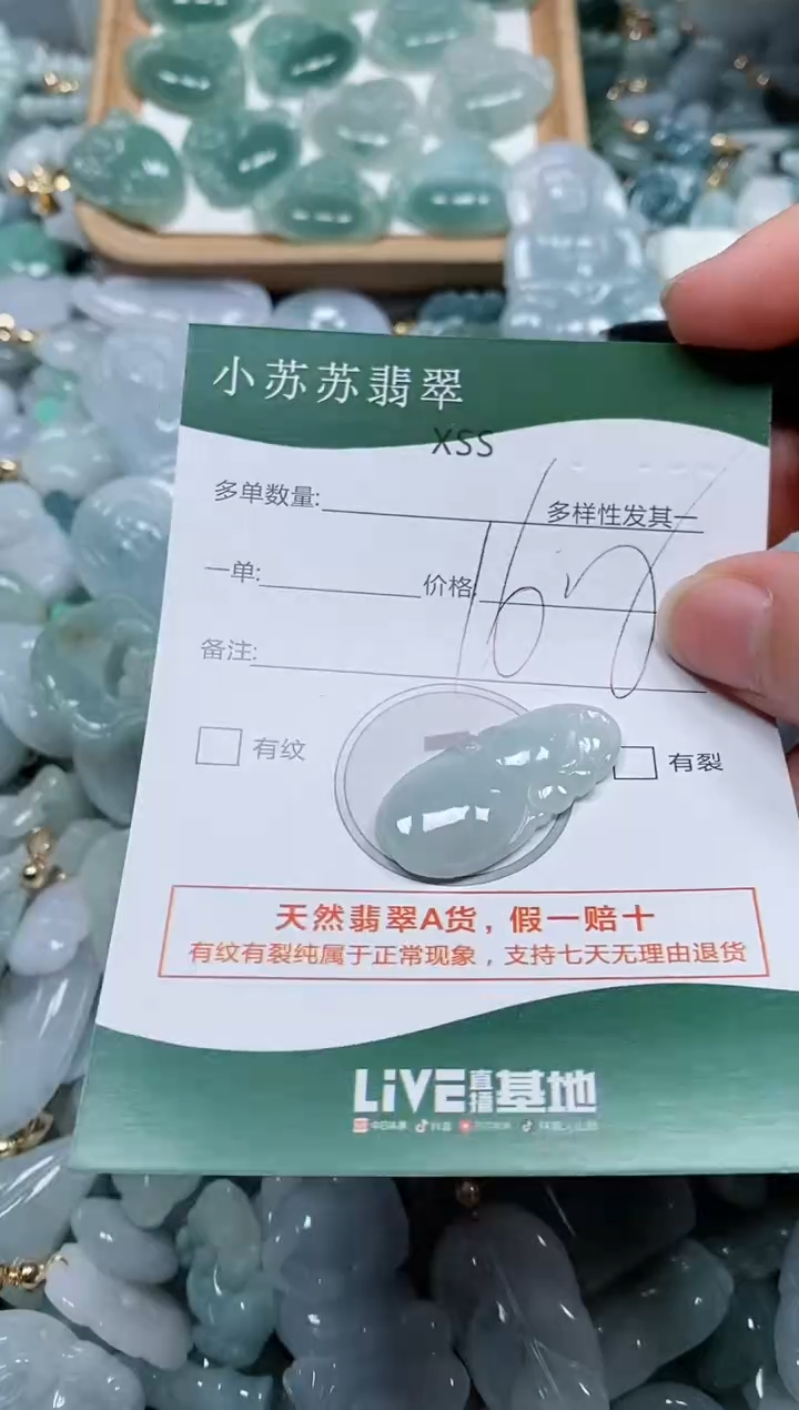 【闪购商品】翡翠颈饰未镶嵌闪购商品0087684（无字）