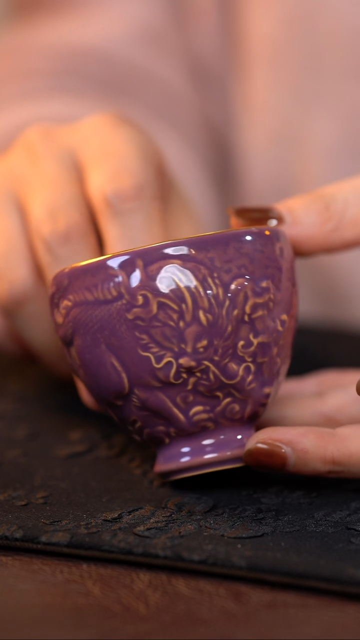 茶杯紫砂【宜景窑系列】杯子