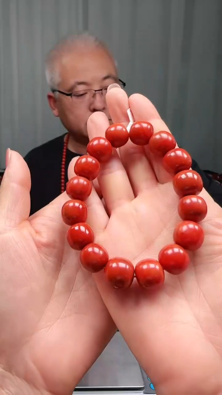 南红玛瑙多样性发一件未镶嵌14mm瓦西老型单圈 