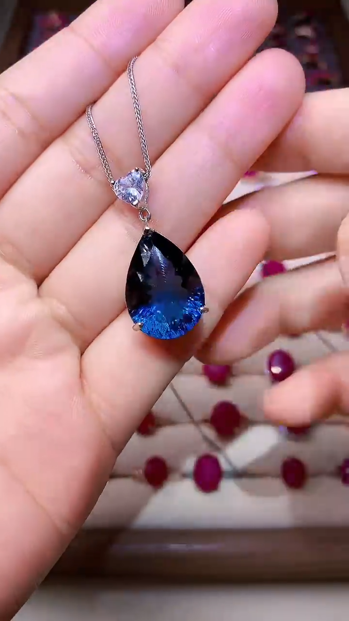 【闪购商品】托帕石颈饰银S925镶嵌000000