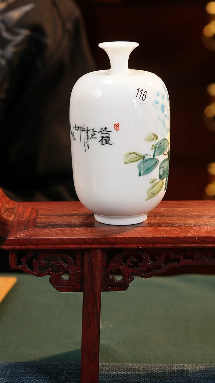 【闪购商品】摆件釉下五彩纯手工手绘原创瓷器