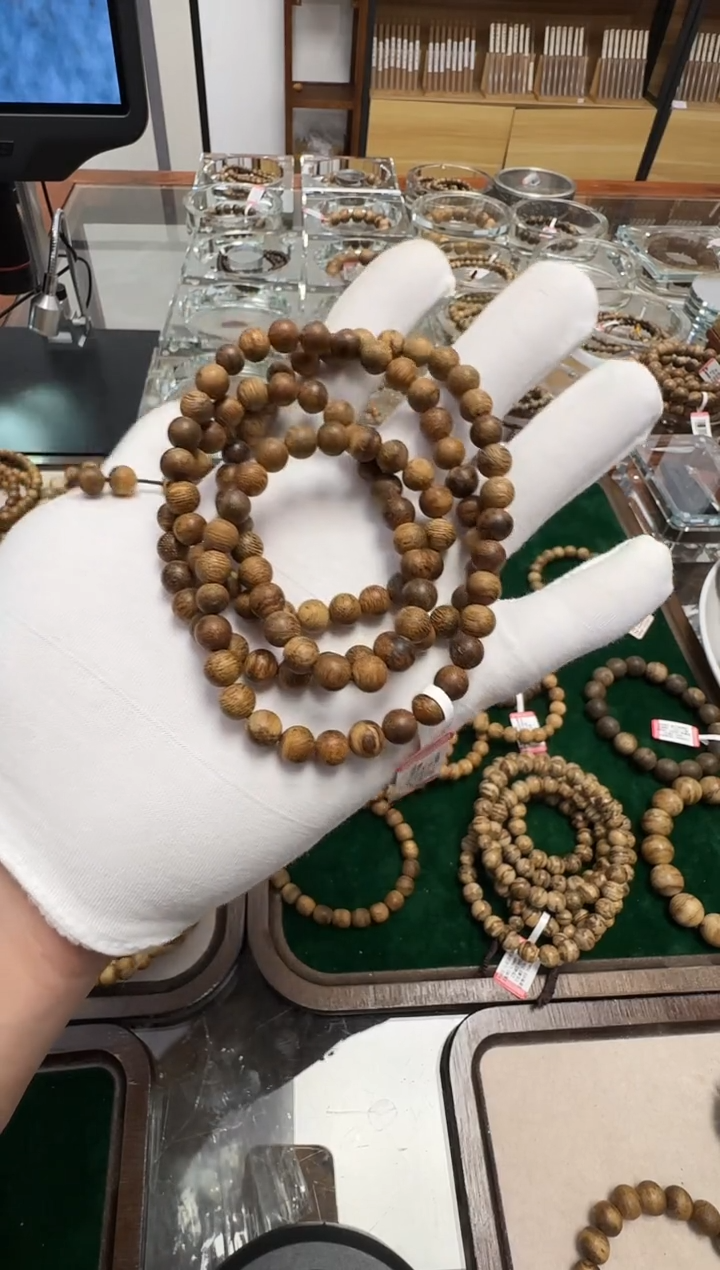 【闪购商品】沉香手串嘉里曼丹老料熟结0.7m15克多圈多样性